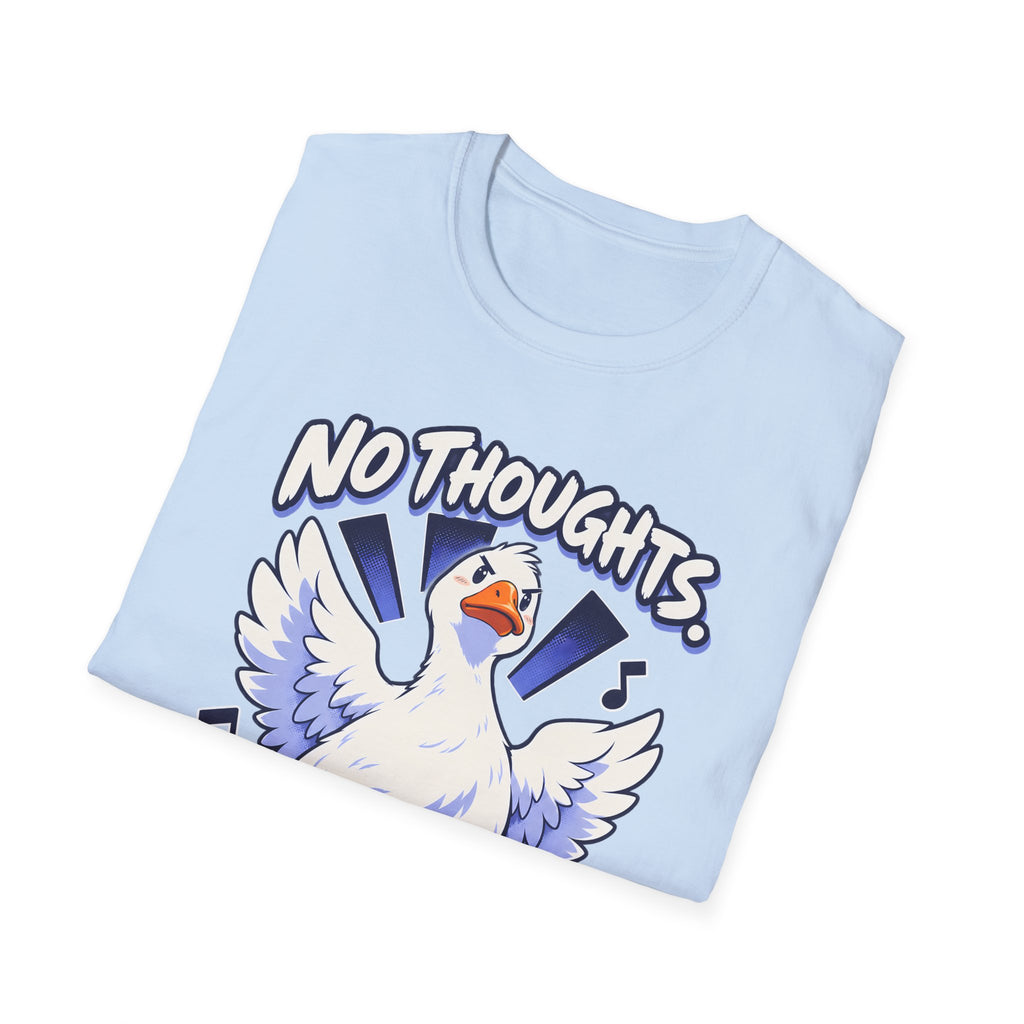 Cute Goose | No Thoughts, Just Boss Music T Shirt