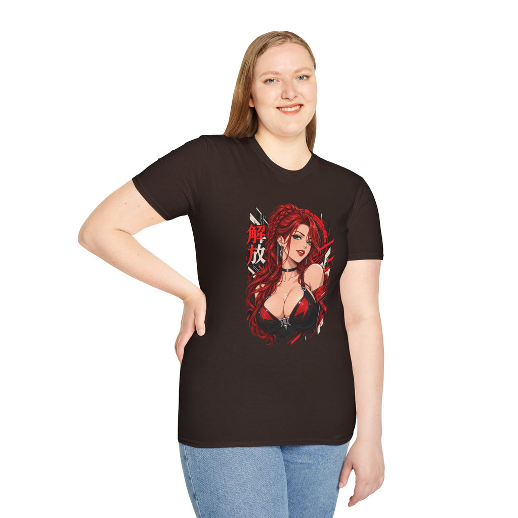 Red Widow | Sexy Anime Pin Up Girl | Waifu T-Shirt