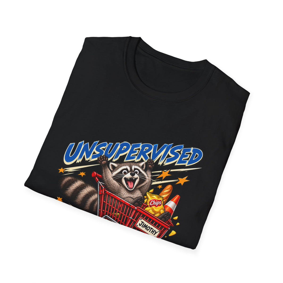 Jimothy | Unsupervised & Overconfident | Raccoon | Graphic Tee
