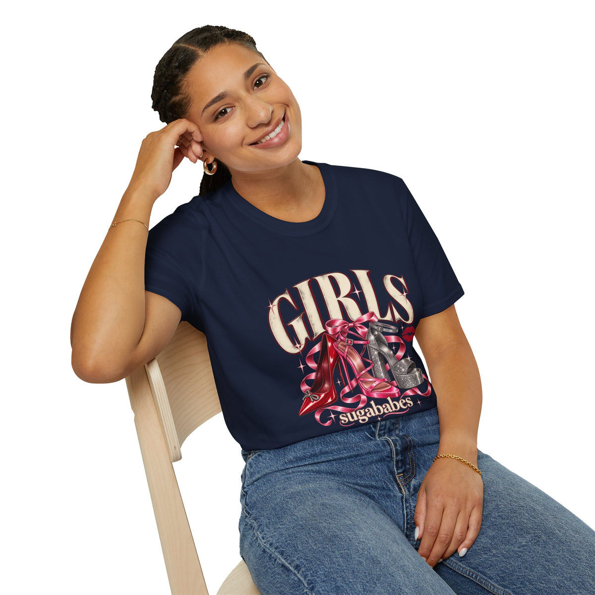 Sugababes |  Red Heels & Ribbons | Girls Night T Shirt