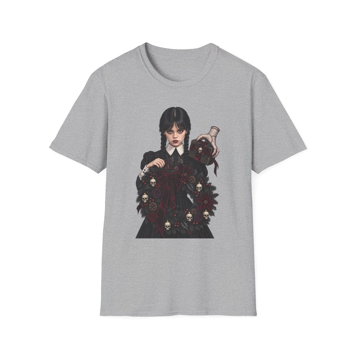 Wednesday Addams | Gothic Chrismtas Portrait T-Shirt