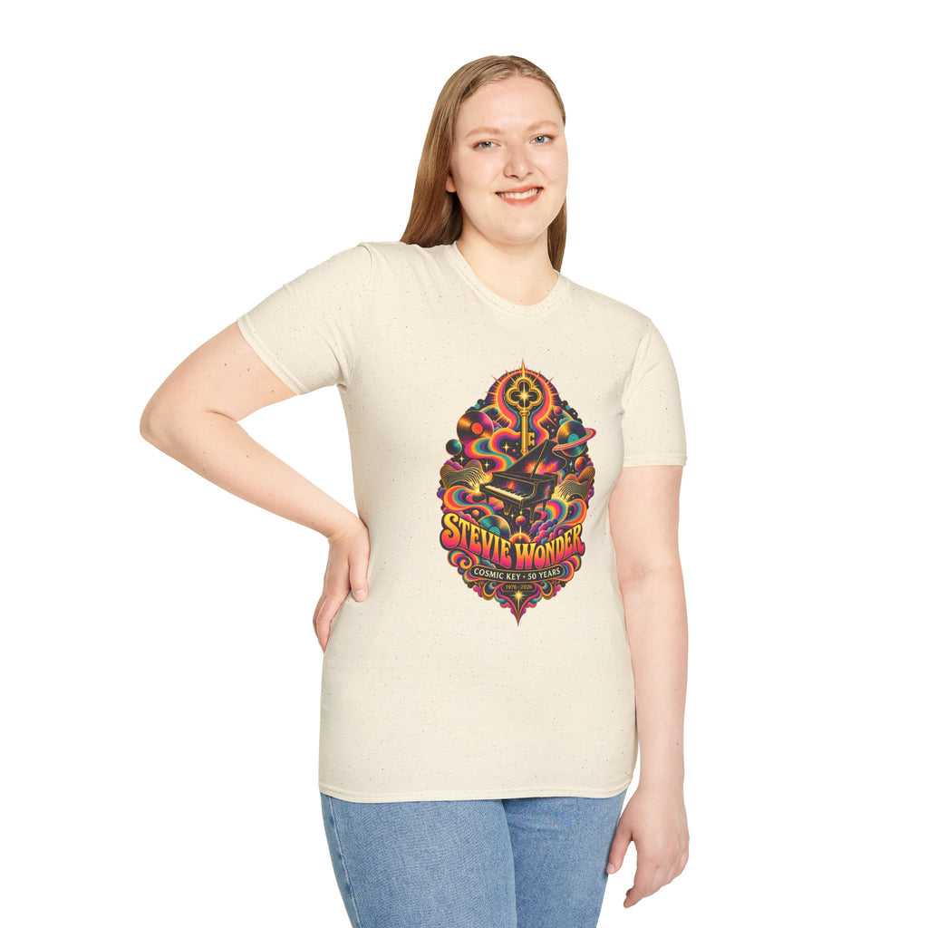 Stevie Wonder Psychedelic Key Songs In The Key of Life T-Shirt