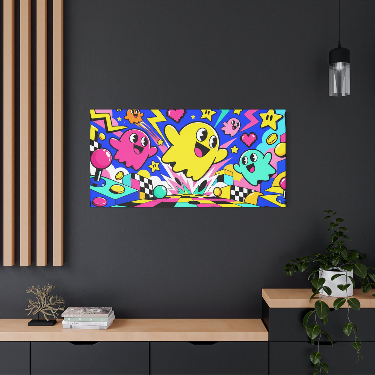 Wall art | Arcade Chaos: Retro Pop Art Print