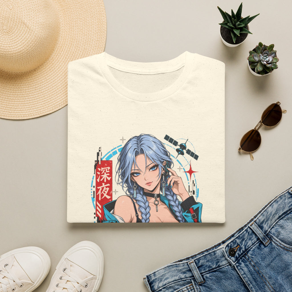 Ice | Sexy Anime Cyber Pin Up Girl Graphic T-Shirt