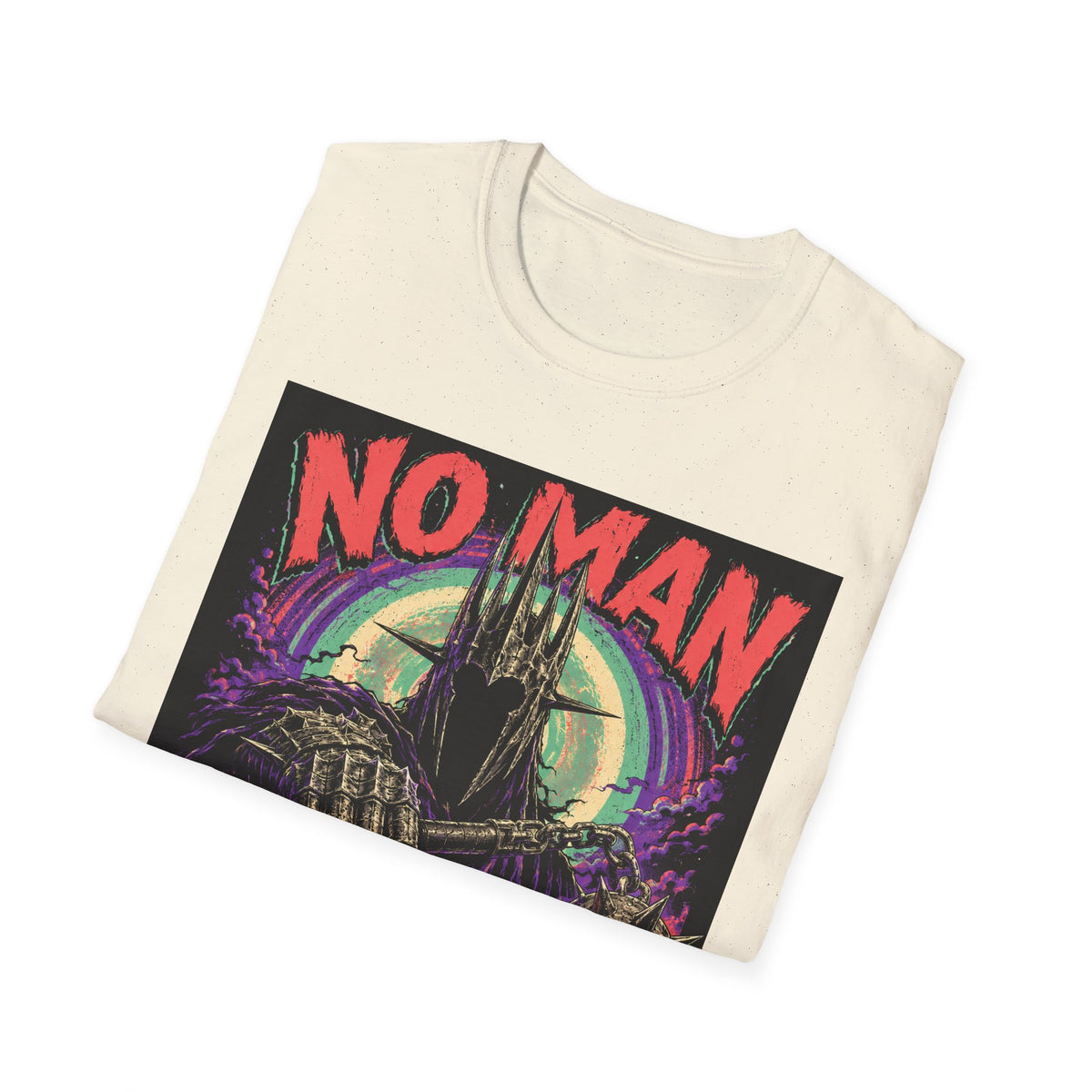 No Man No Problem T-Shirt — Retro Gothic Castle Graphic Tee