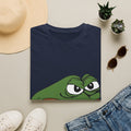 grumpy pepe frog graphic tee, product image showing the garment or product detail.
