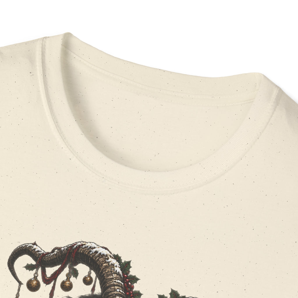 Krampus with Bell | Dark Christmas Demon T-Shirt