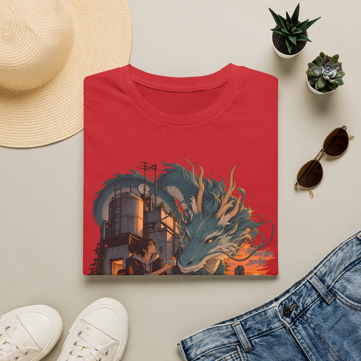 Serpent Cityscape | Urban Japanese Dragon T-Shirt