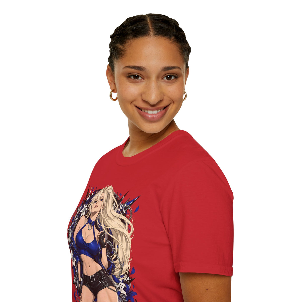 Electric Girl | Japanese Anime | Blonde Bombshell Pin Up Graphic Shirt