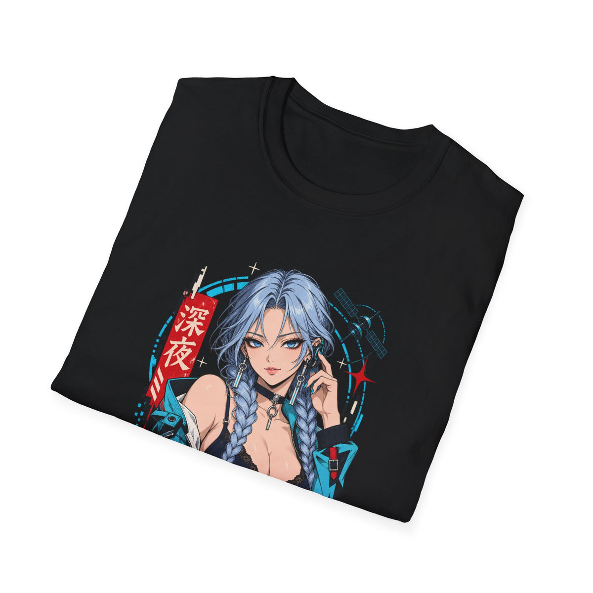 Ice | Sexy Anime Cyber Pin Up Girl Graphic T-Shirt