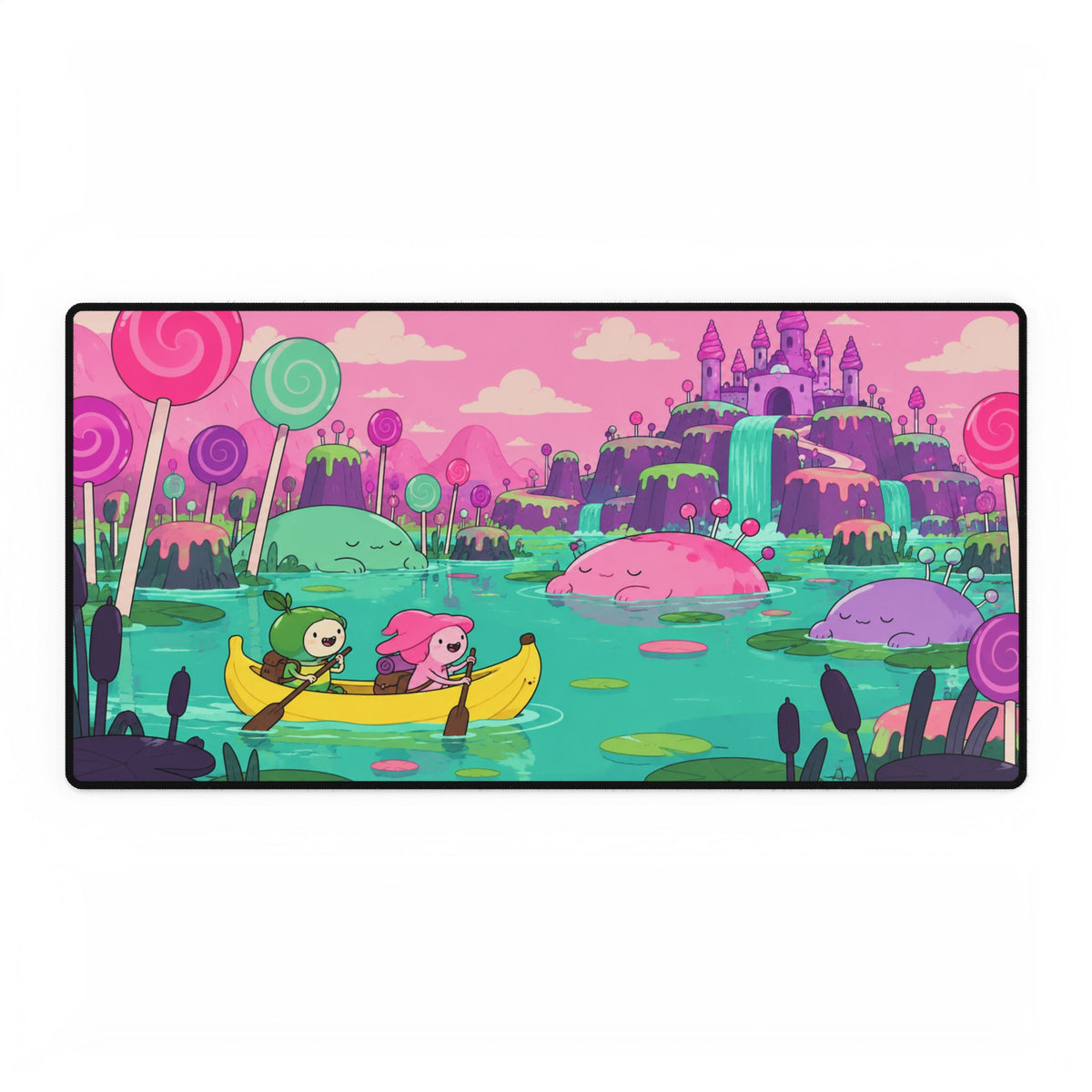 Mouse Mat | Candyland Adventure | Cute Pastel Fantasy Gaming Desk Mat