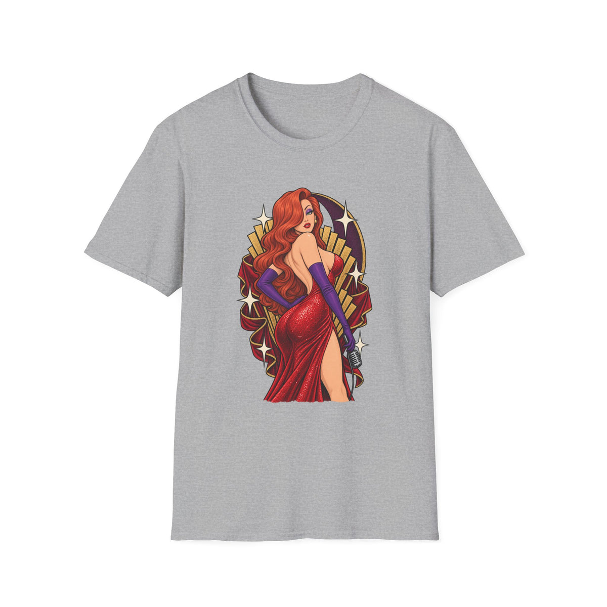 Jessica Rabbit | Looney Tunes Pin Up Style Singer T Shirt