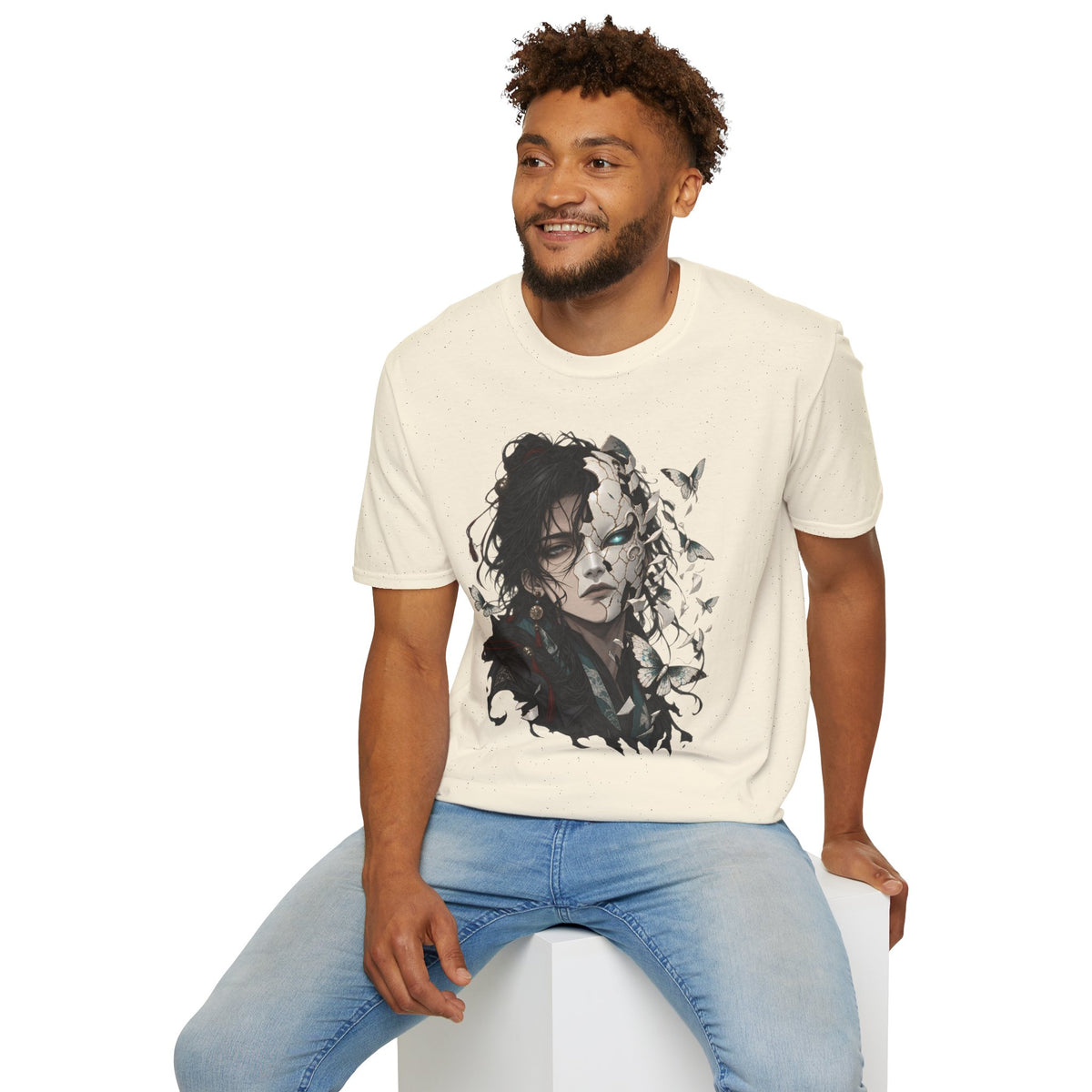Mask Unfurls | Japanese Anime Style Mask Graphic Shirt