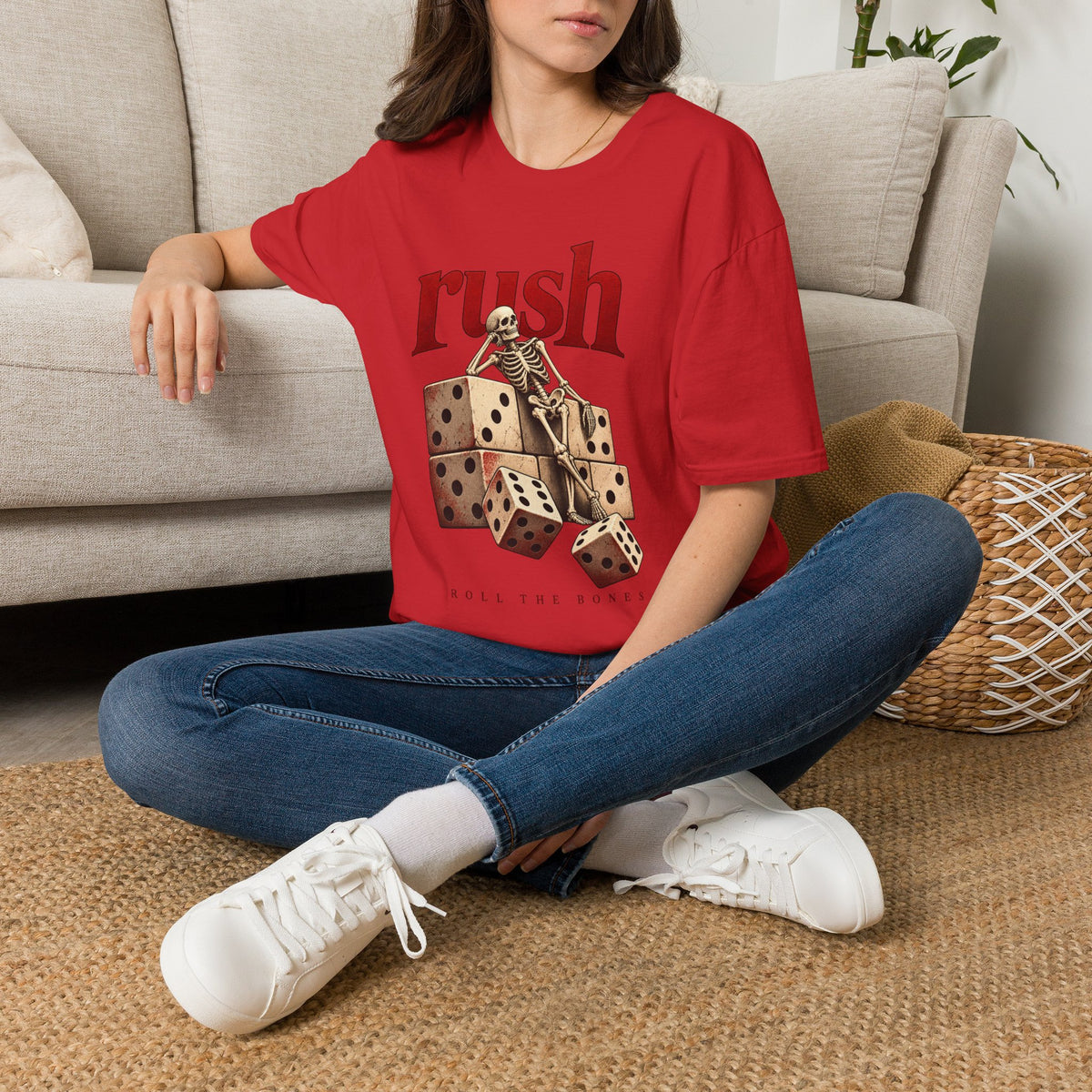 Rush | Roll the Bones | Dice Skeleton Prog Band T-Shirt