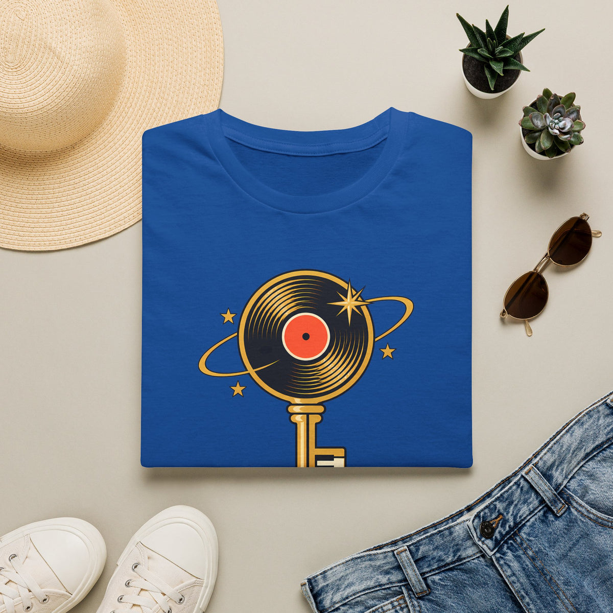 Stevie Wonder 'The Key' Record Key T-Shirt - Retro Music Tribute Tee