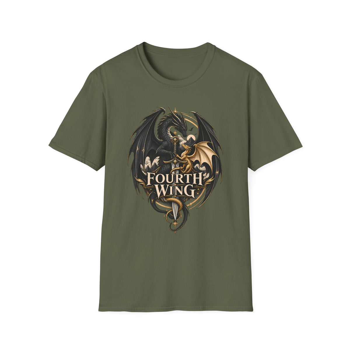 Fourth Wing | Book Inspired Dragon Logo | Fantasy Book T-Shirt