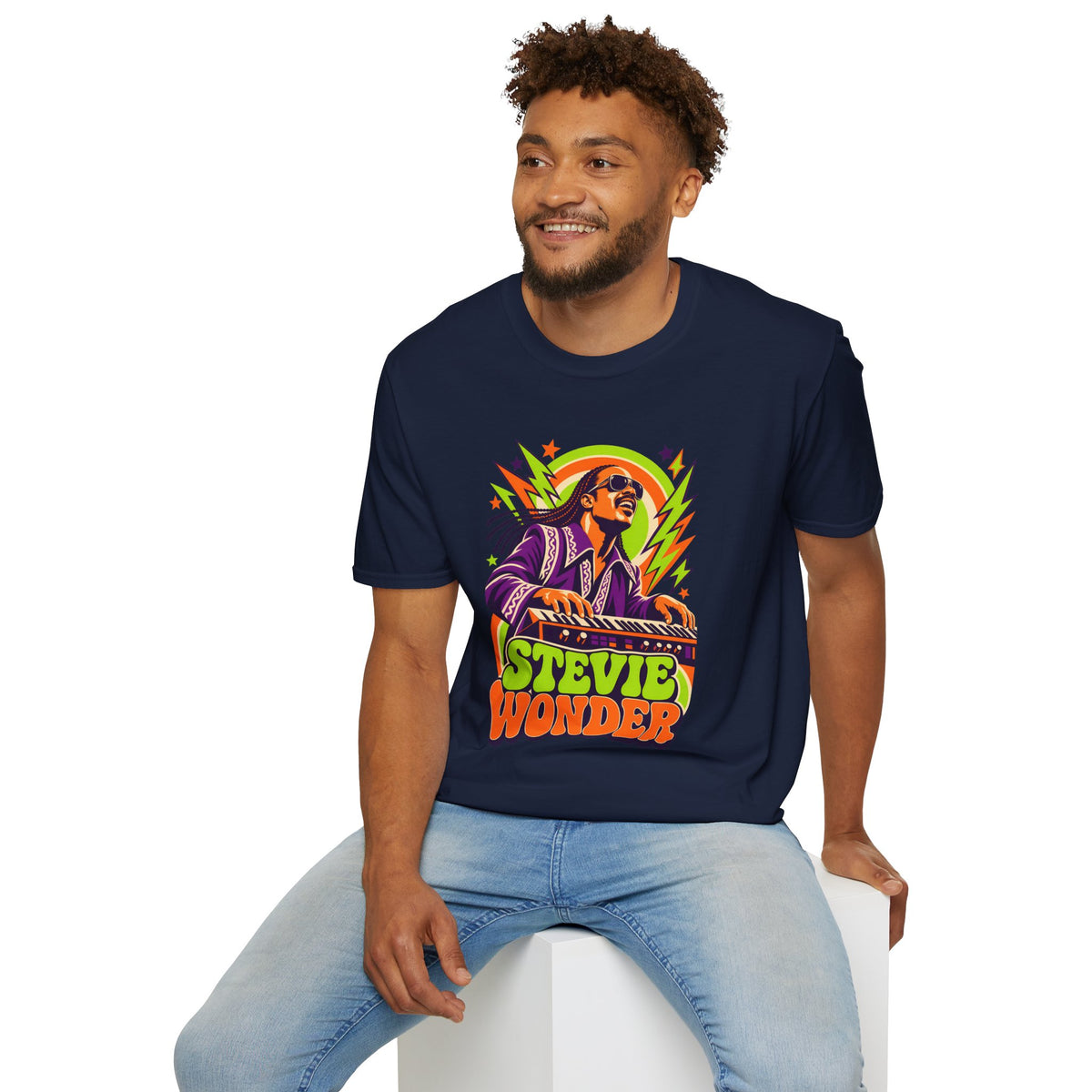 Retro Music Legend Stevie Wonder Graphic Tee
