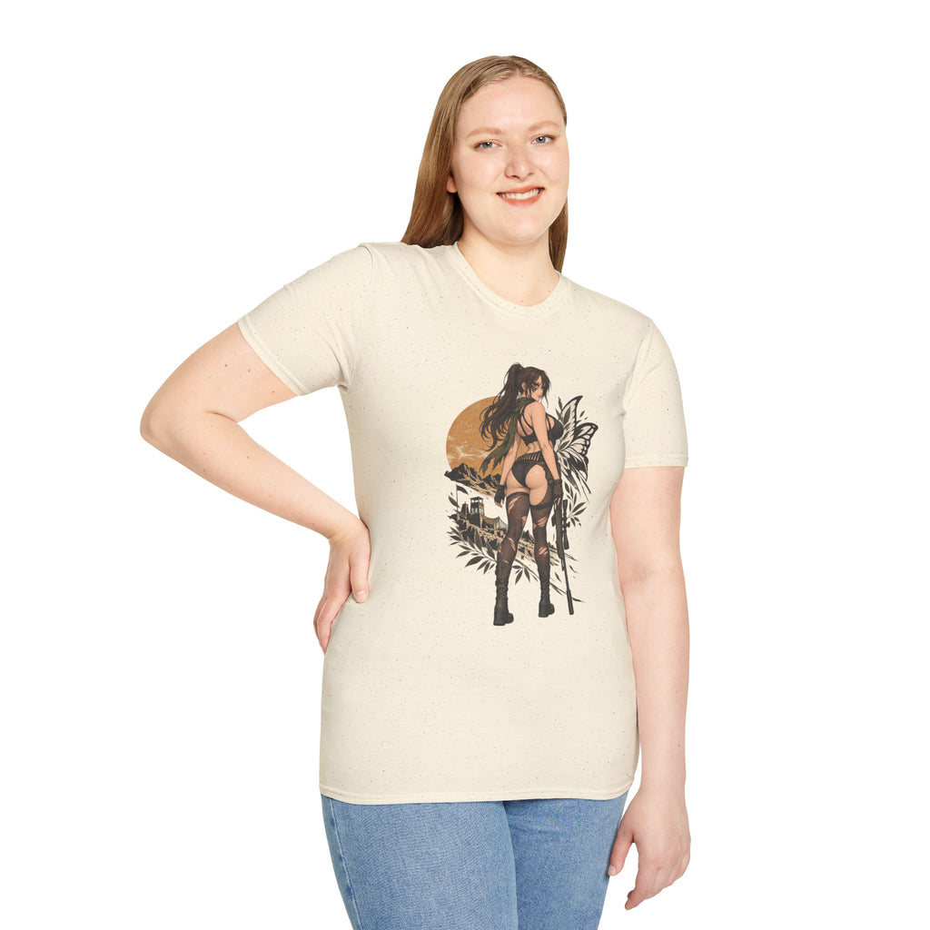 Metal Gear | Quiet | Sexy Pin Up Fantasy Sniper Girl T-Shirt