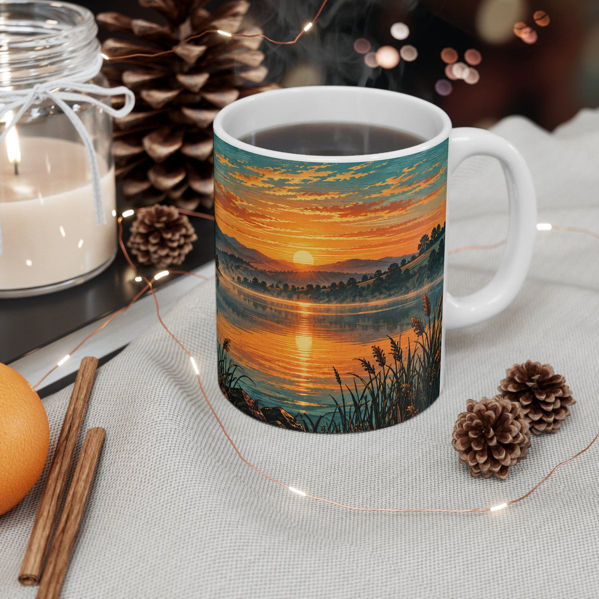 Golden Hour | Fishing Hobby Coffee Mug Gift (11oz)