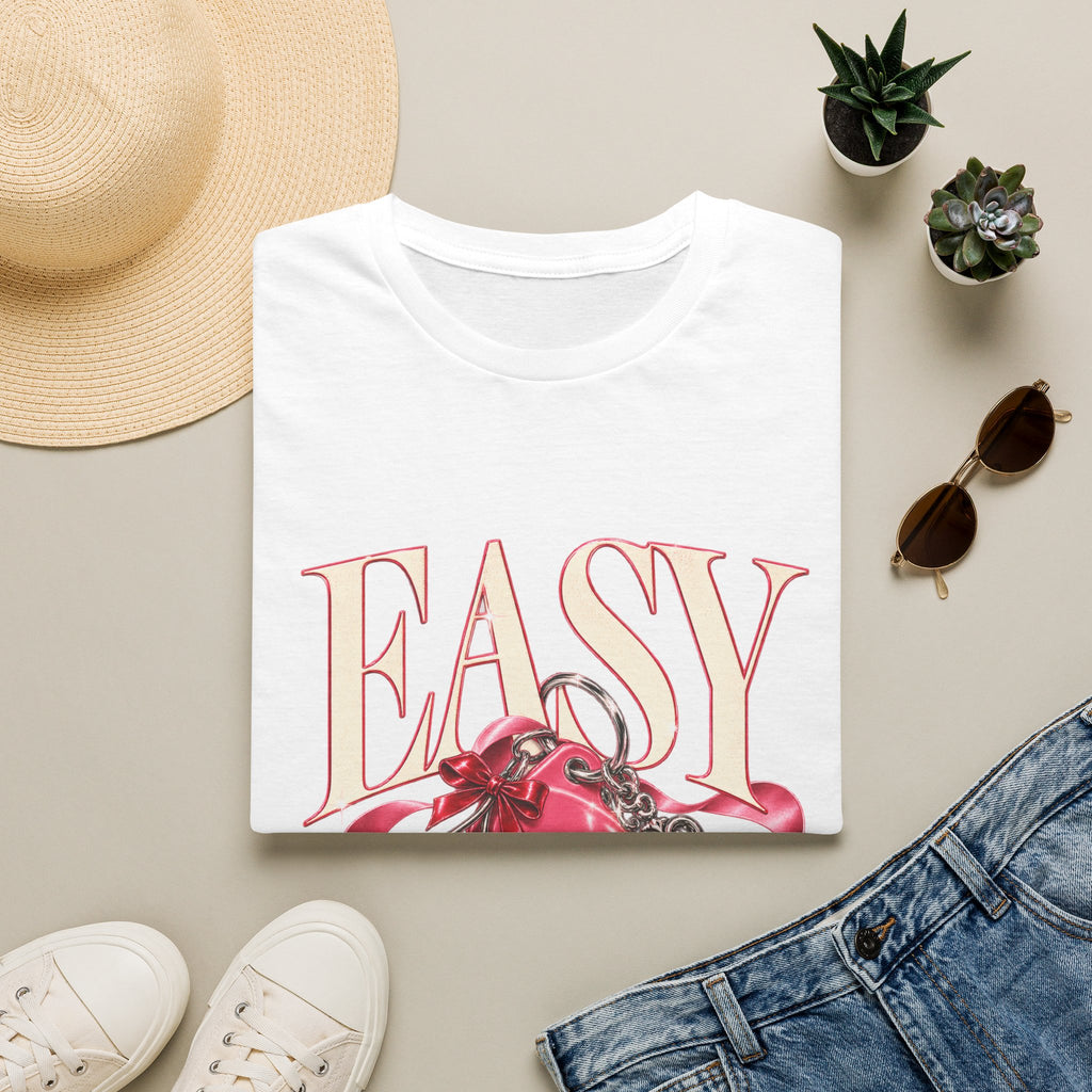 Sugababes | Easy Lockheart Pink Key & Heart Graphic T Shirt