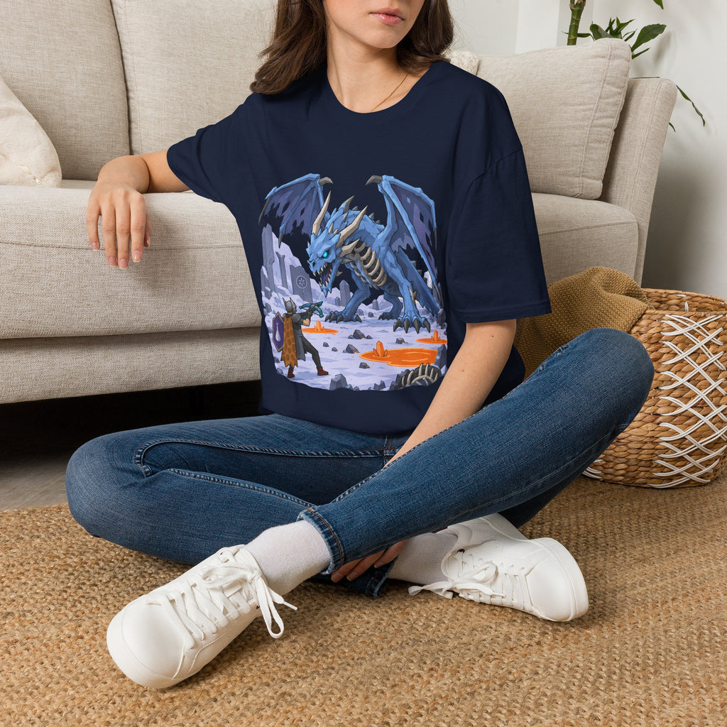 Vorkath Blue Ice Dragon T-Shirt - Fantasy Dragon Graphic Tee