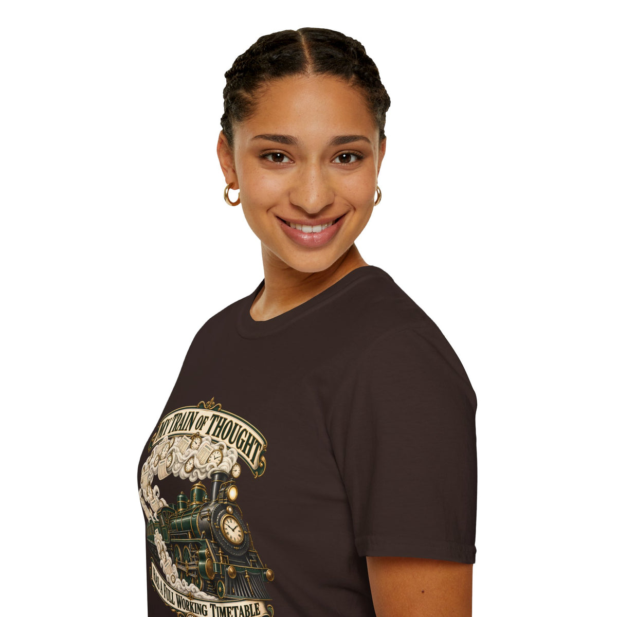 Train of Thought Vintage Steam Engine T-Shirt | My Train of Thought Has a Full Working Timetable