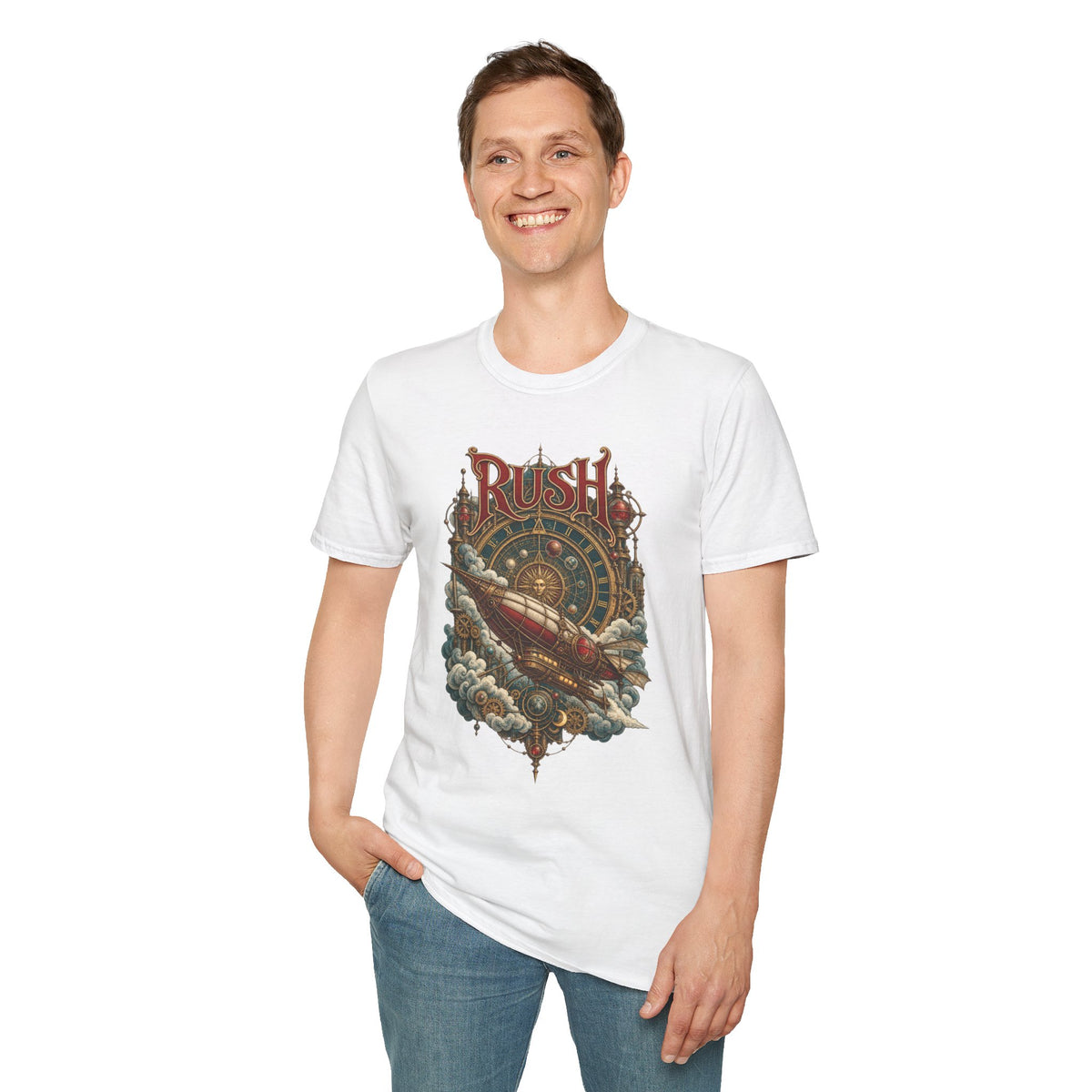 Rush | Clockwork Flight | Prog Band Airship T-Shirt