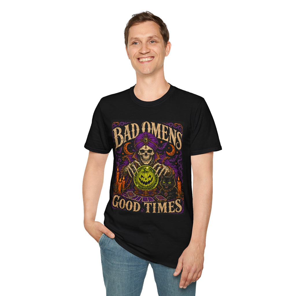 Bad Omens Skull T-Shirt — Retro Gothic Halloween Tee