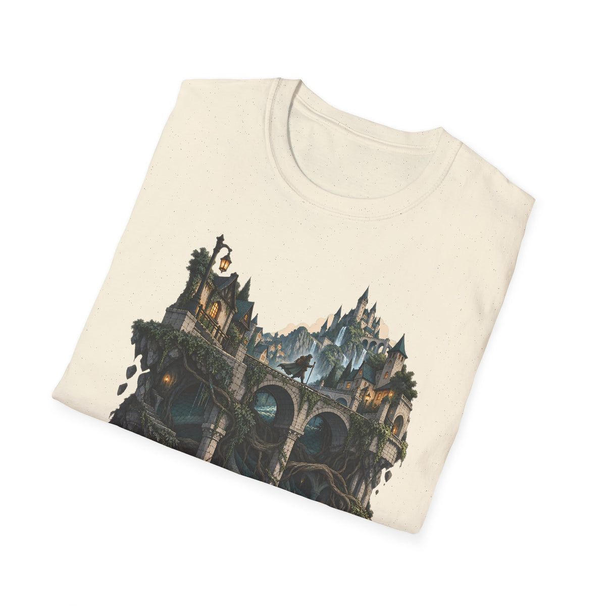 Quests and Adventures | Japanese Style | Anime Fantasy Dragon Castle T Shirt