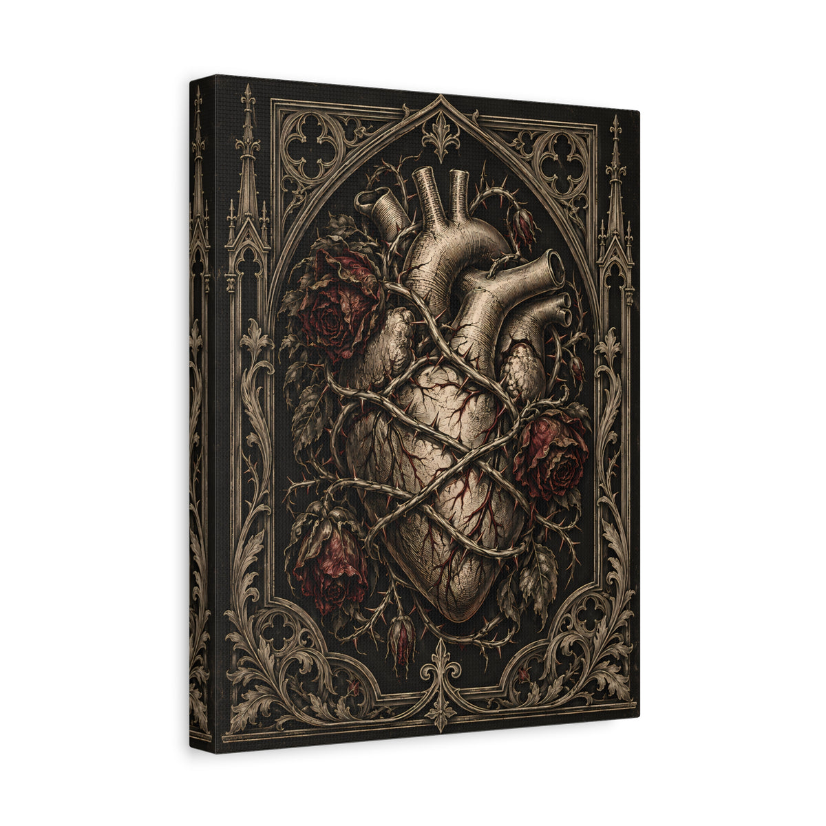 Canvas | Gothic Anatomical Heart | Occult Wall Art