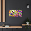 Wall art | Monster Mash: Neon Cartoon Monster Print