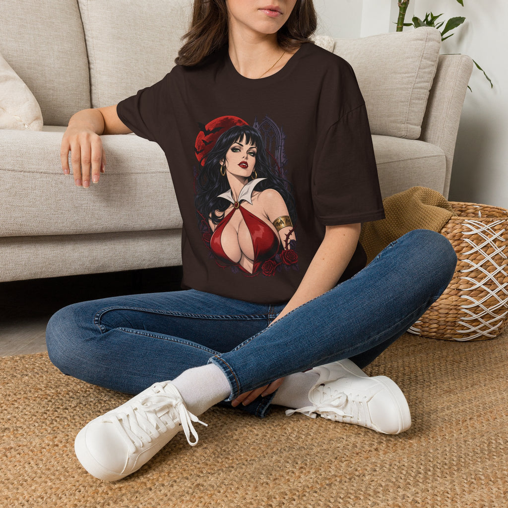 Vampirella | Sexy Halloween Vampire Pin Up Girl Sorceress Graphic T-Shirt
