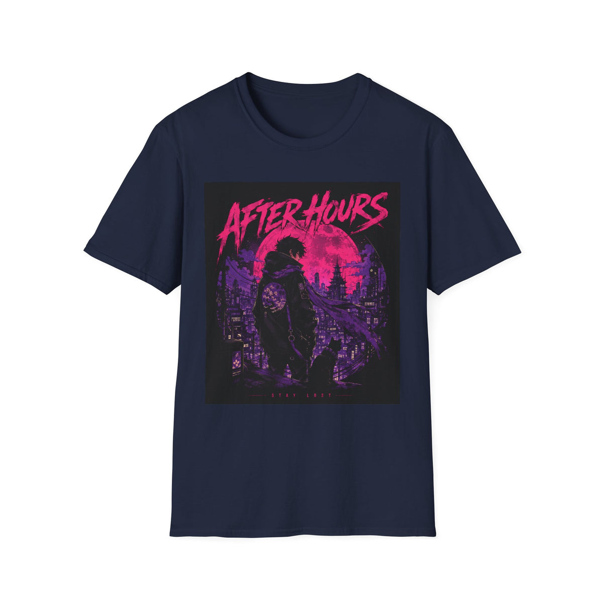 After Hours Graphic T-Shirt — Neon Night City Retro Tee