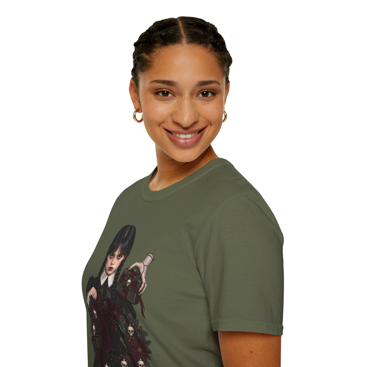 Wednesday Addams | Gothic Chrismtas Portrait T-Shirt