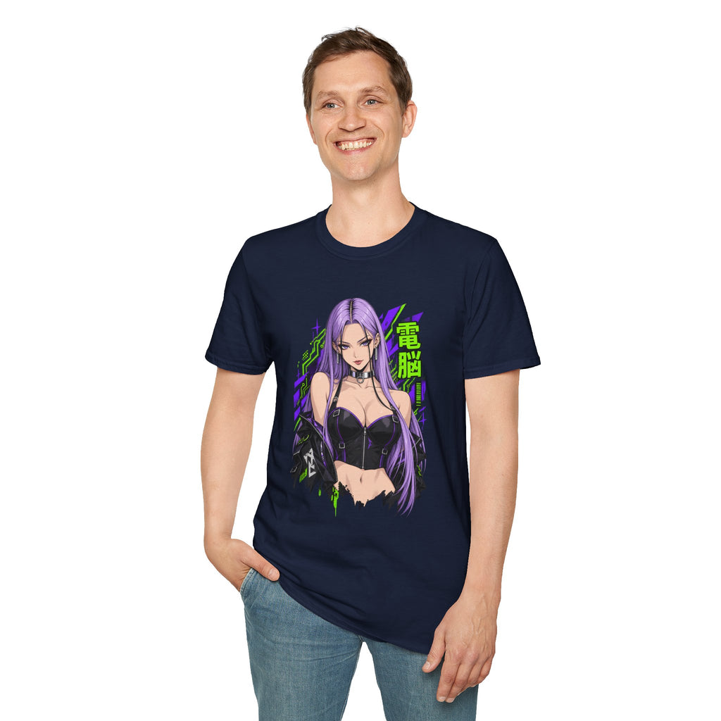 Violet | Anime Cyber Sexy Pin Up Girl T-Shirt