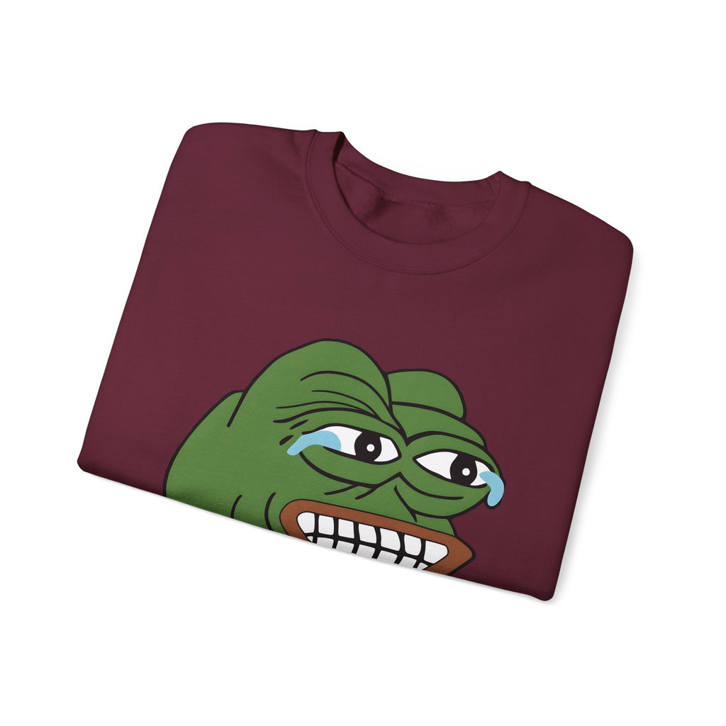 Pepe Frog Laughing Crewneck Sweatshirt