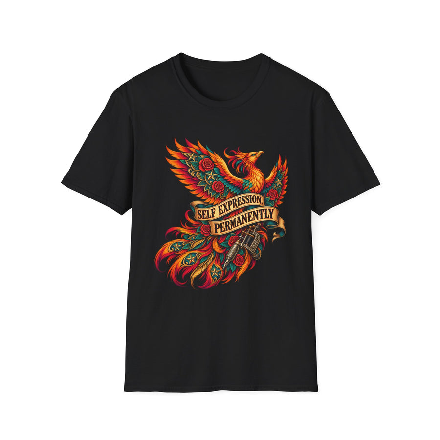 Self Expression Permanently Phoenix Tattoo T-Shirt Design