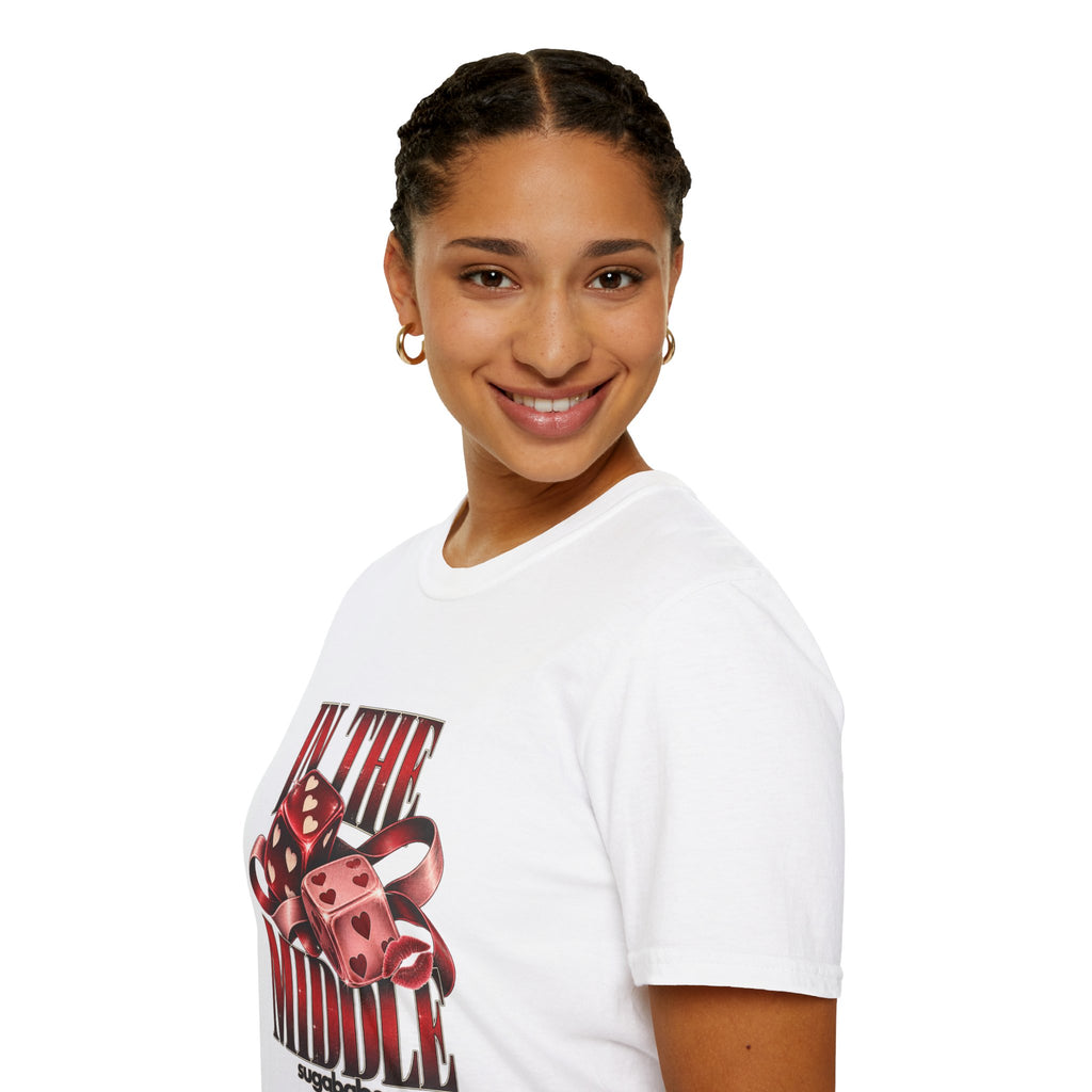 In The Middle | Sugababes | Retro Red Dice Graphic T Shirt