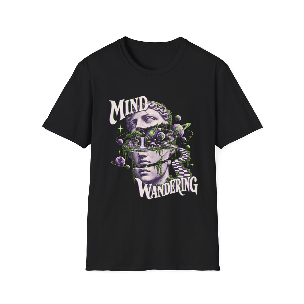 Mind Wandering | Surreal | Retro | Statue | Graphic Tee