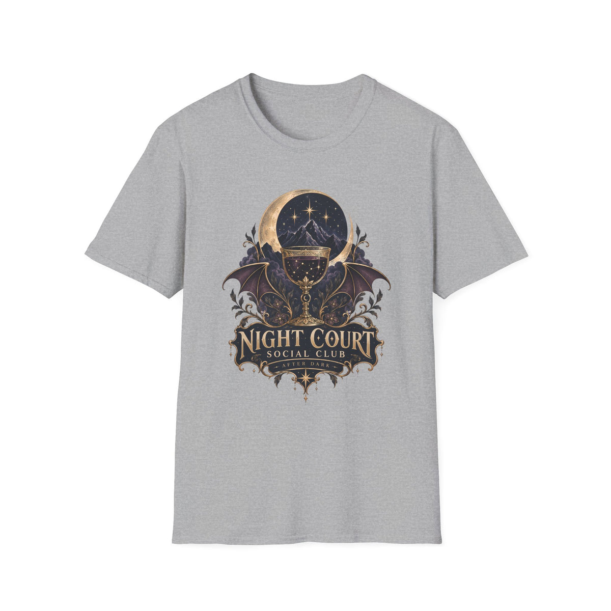 Night Court Social Club | ACOTAR Book Celestial Moon Graphic Shirt