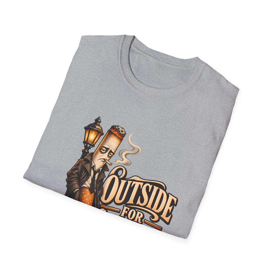 Outside for Character Development | Humorous Vintage Cigarette Graphic