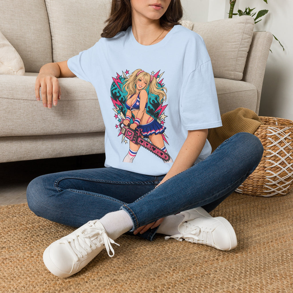 Juliet Starling | Lollipop Chainsaw | Zombie Game | Sexy Pin Up Girl T Shirt