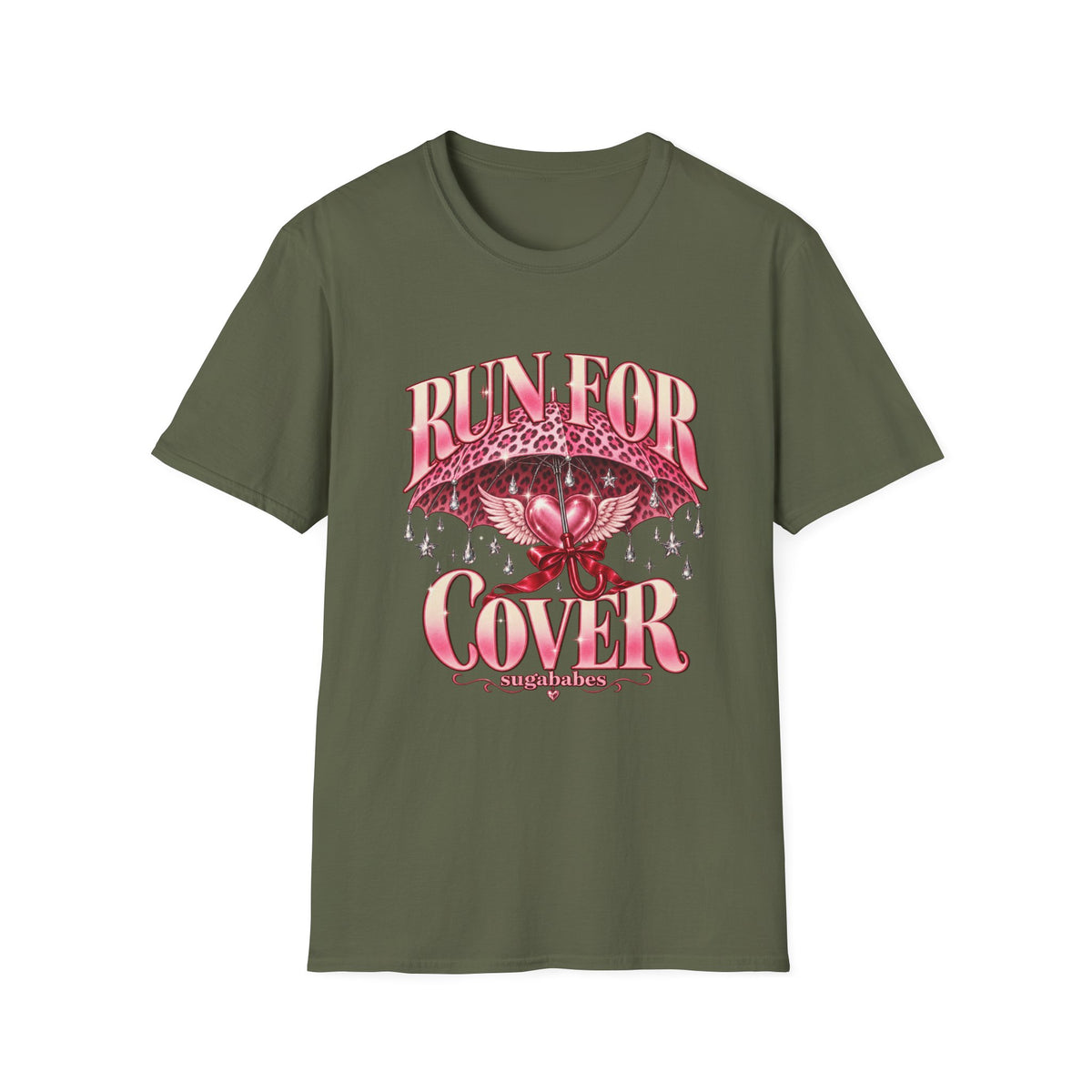 Run For Cover | Sugababes | Pink Umbrella Graphic T Shirt