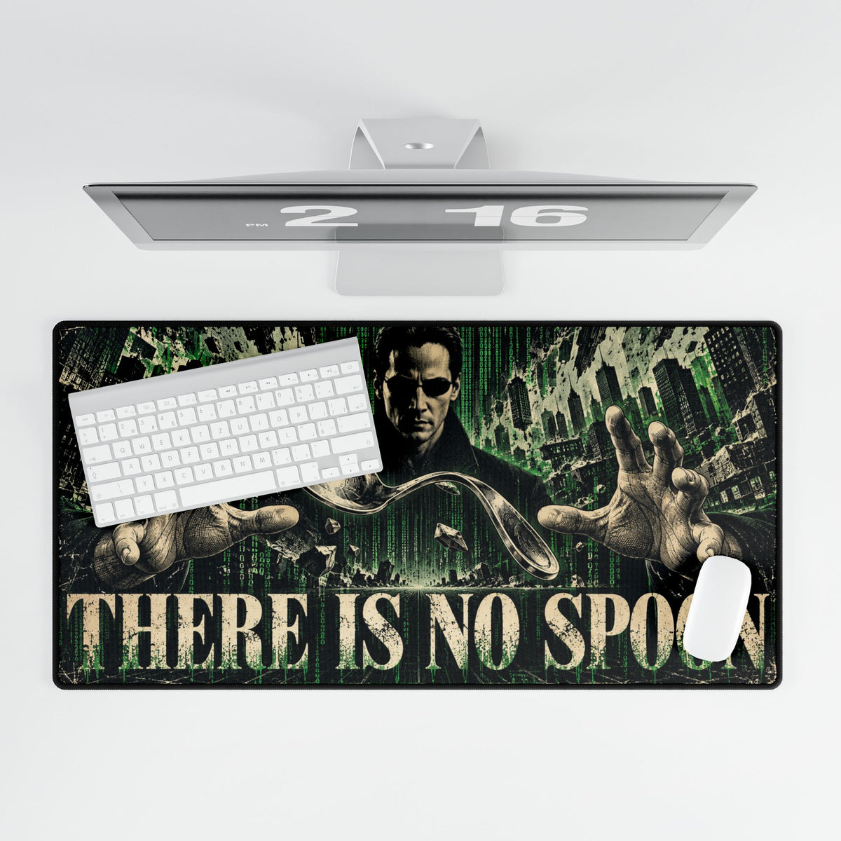 Matrix | There Is No Spoon | Gaming Desk Mat
