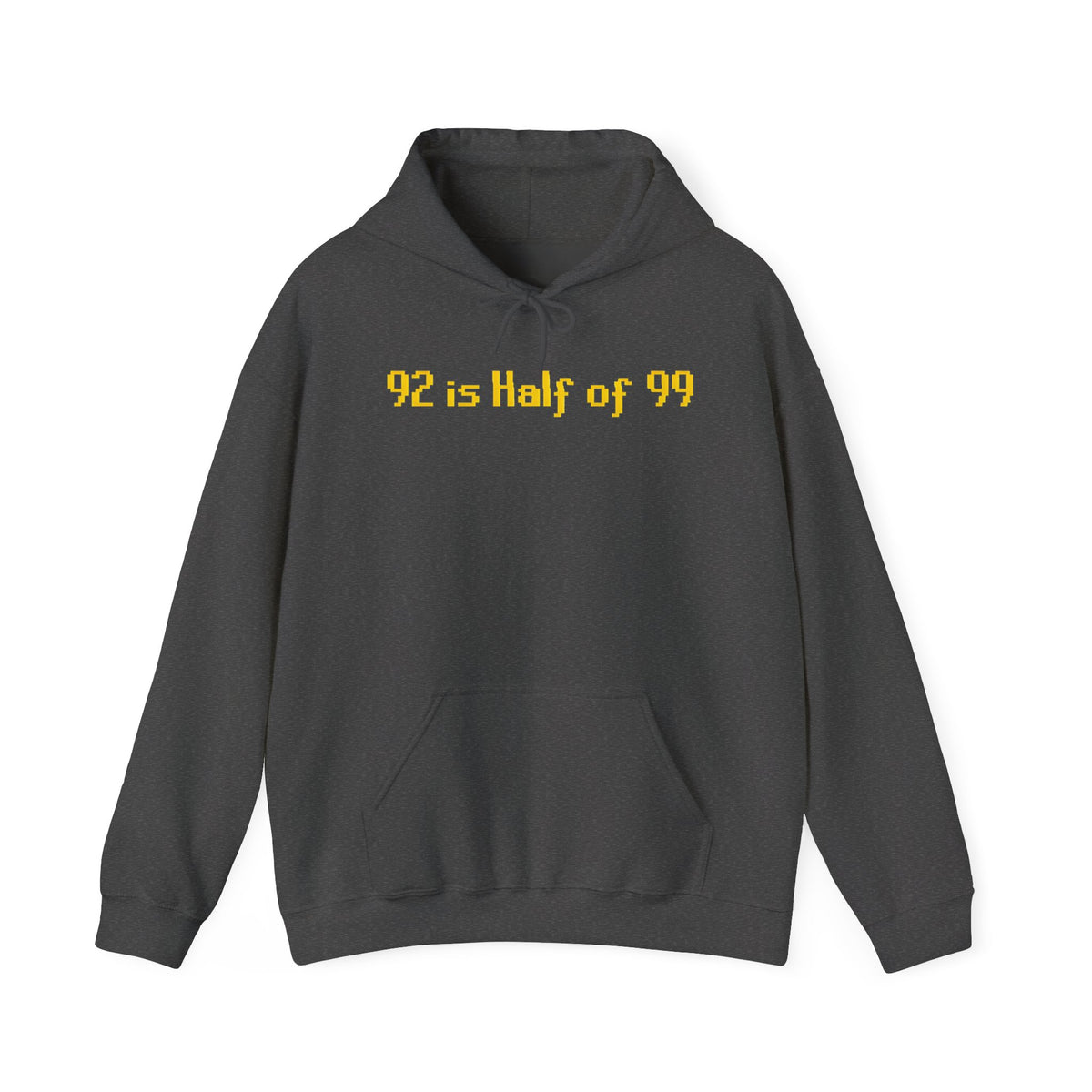 Hoodie "92 Is Half of 99" – Funny Retro Math Graphic Pullover