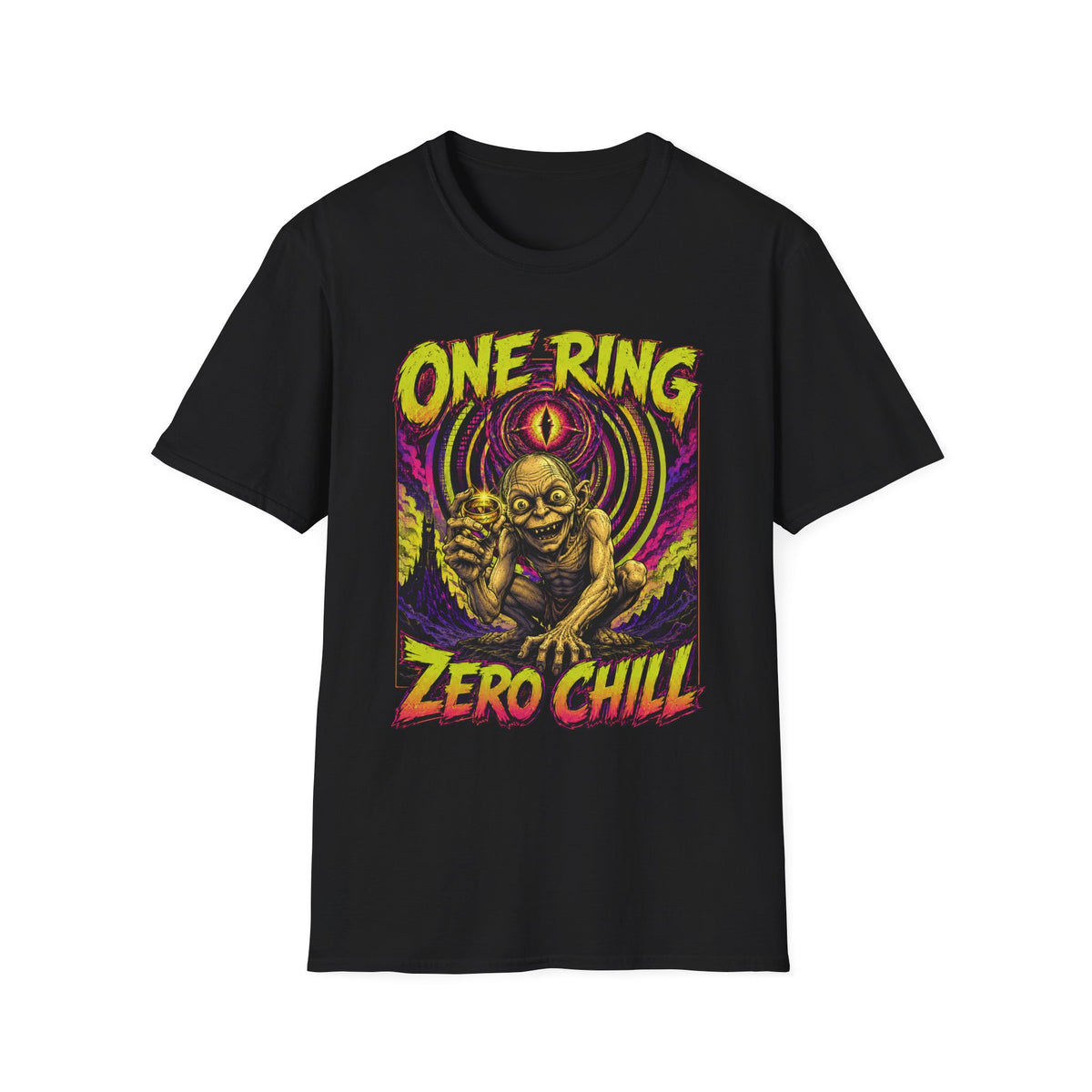 One Ring Zero Chill T-Shirt — Gollum Fantasy Horror Graphic Tee