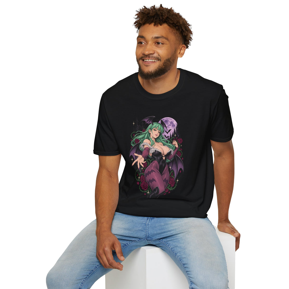 Morrigan | Sexy Succubus Pin Up Girl | Gothic Sorceress Halloween Gamer T-Shirt
