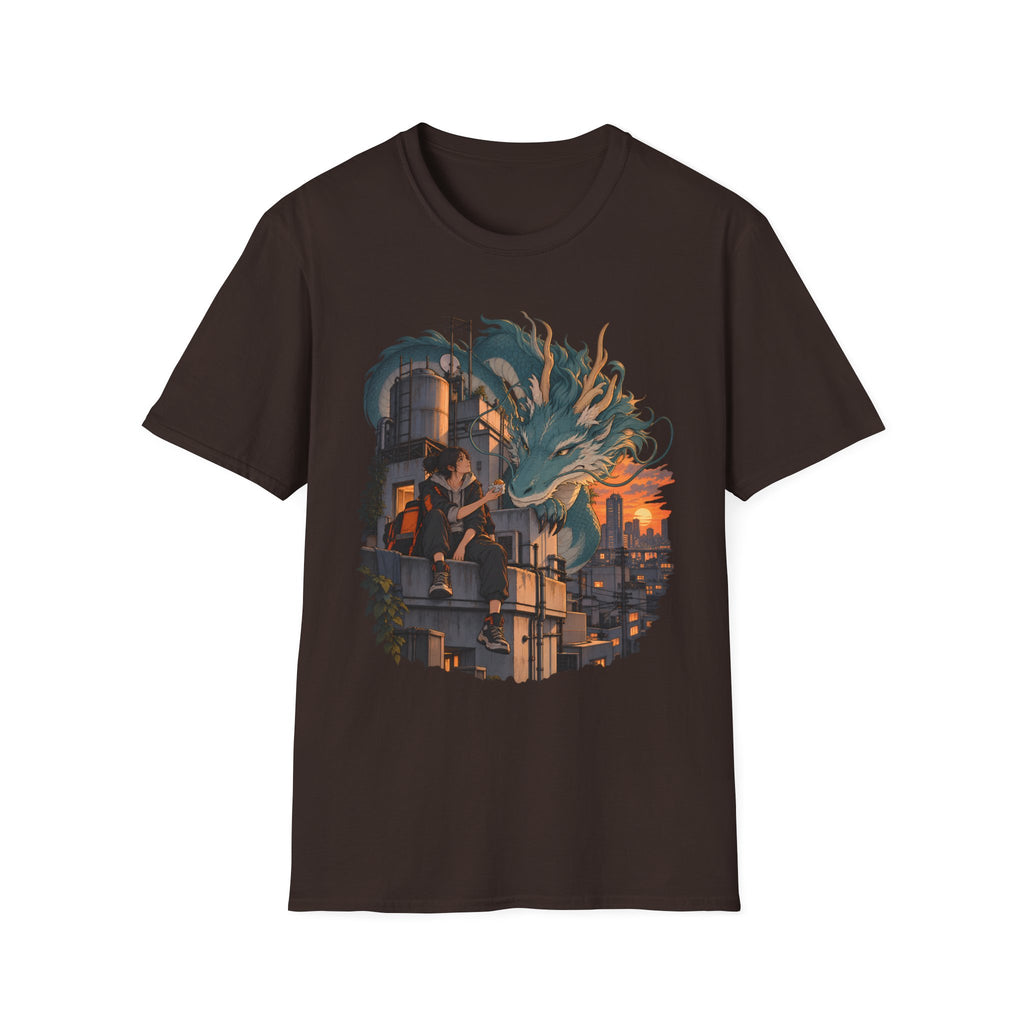 Serpent Cityscape | Urban Japanese Dragon T-Shirt