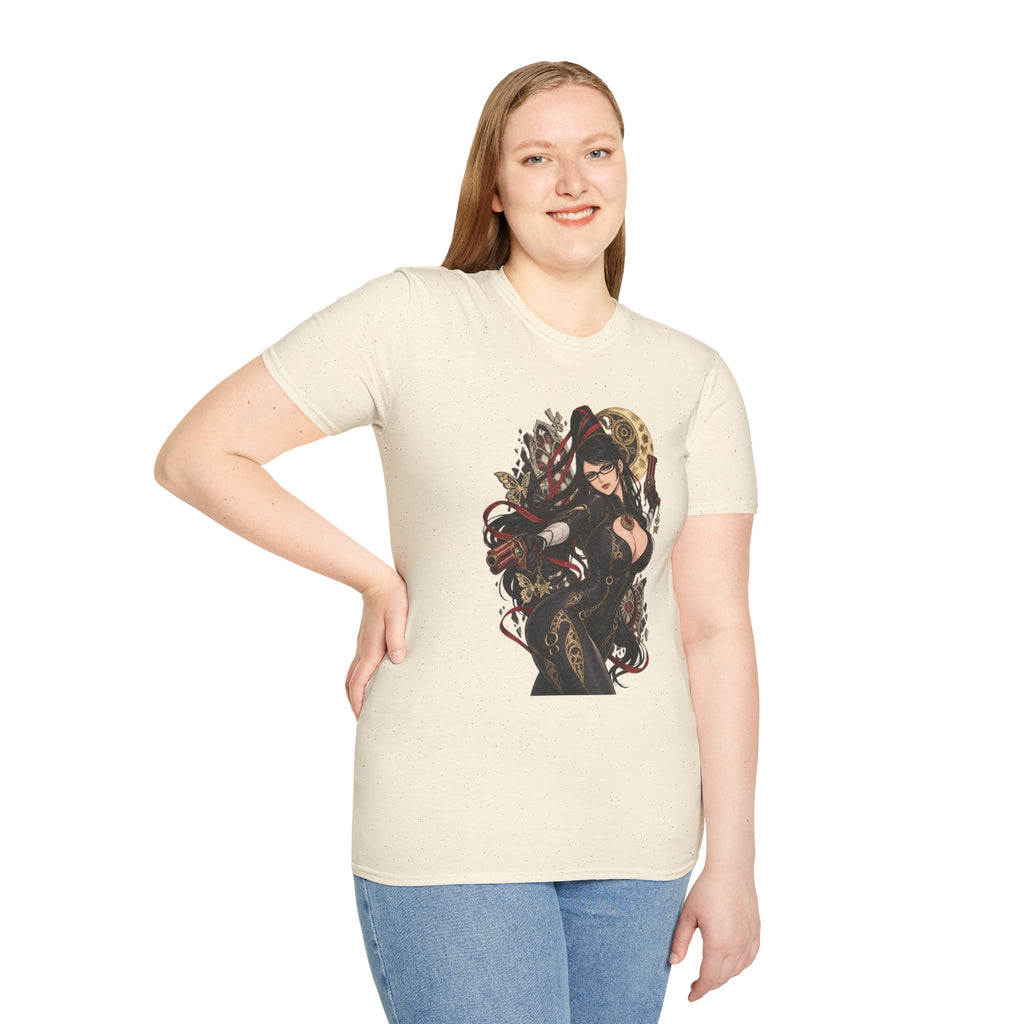 Bayonetta | Sexy Gothic Gaming Anime Pin Up Girl | Gothic Sorceress T-Shirt