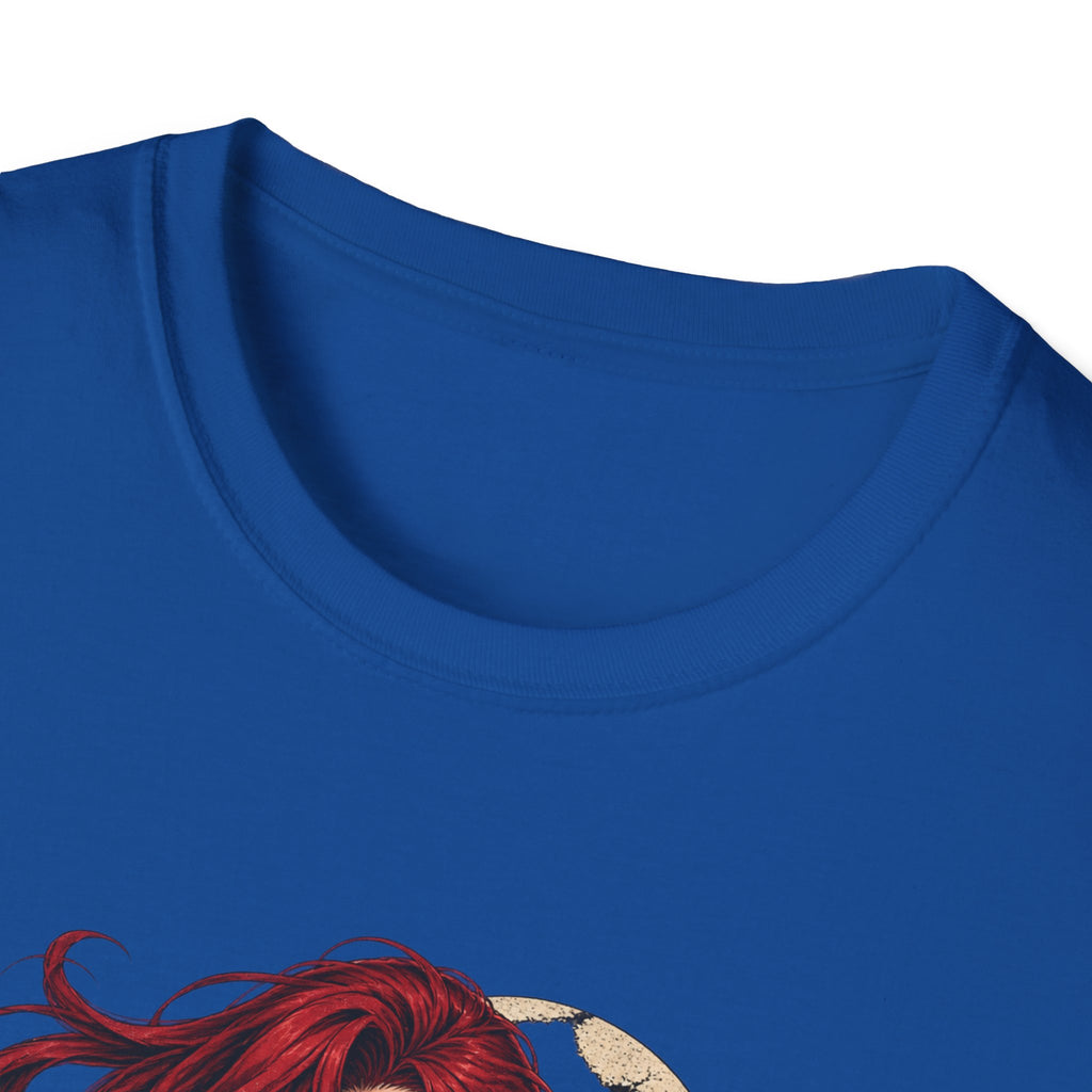 Crimson Dusk | Sexy Gothic Hannya Mask Pin up Woman T-Shirt